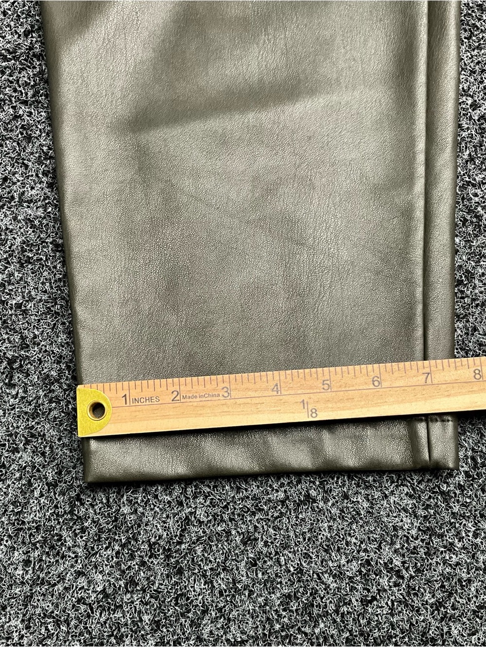 Loft Faux Leather Olive Drawstring Joggers XL - Picture 8 of 11